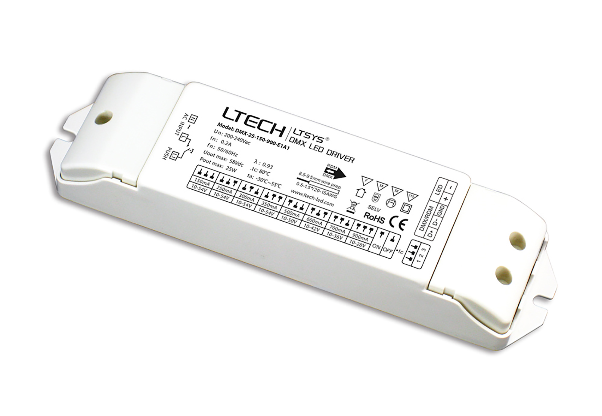 DMX Constant Current Drivers LTECH DMX Driver